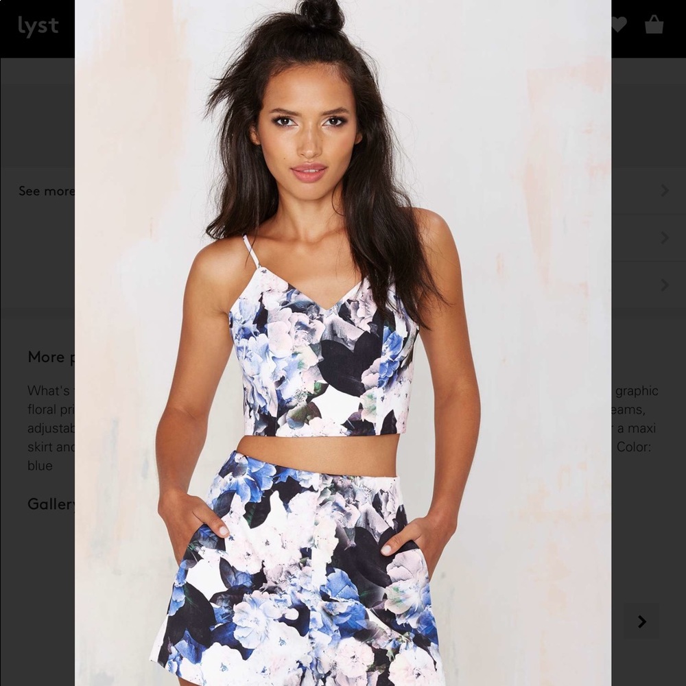 💜6️⃣ speechless floral crop top